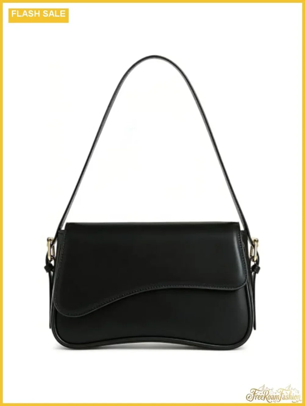 Y2K PU Leather Shoulder Bag Crossbody Hobo Purse with Adjustable Strap